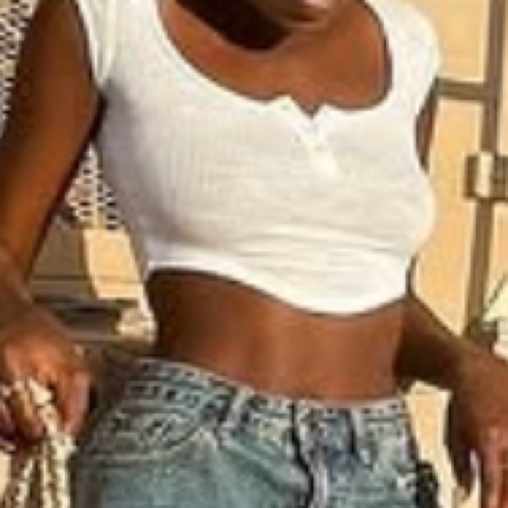 White Crop Top
